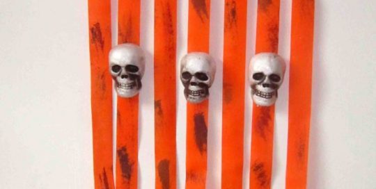 Halloween Door Deco Scary Skull Door Curtains Halloween Party