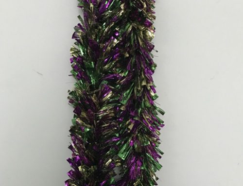 mardi gras tinsel garland