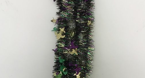 Mardi Gras Tinsel Garlands PGG Fleur de Lis Garland