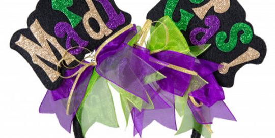 Mardi Gras Words Glitter Headband For Mardi Gras Fancy Costume