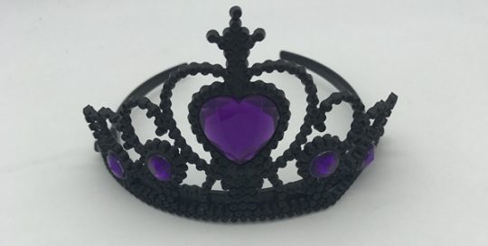 Black and Purple Princess Crown Costume Tiara-Style Crown