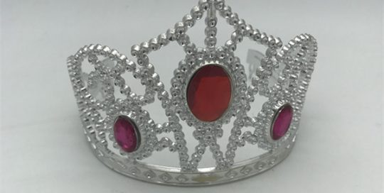 Red Pink Sliver Plastic Princess Tiaras For Costume Accessories