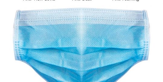 3 Ply Non-Woven Fabric Breathing Disposable Face Mask