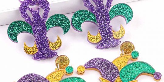 Mardi Gras Carnival Earrings