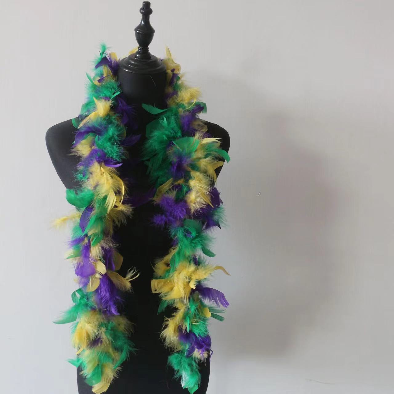 Chartreuse Green 3 Ply Ostrich Feather Boa Boas Scarf Prom Halloween Costumes Dancing Decorations Cynthia's Feathers SKU:9O22