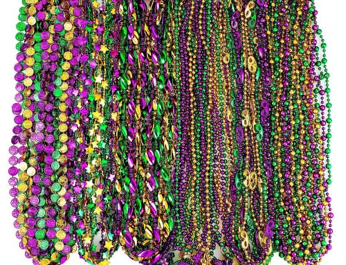 Bulk Assorted Metallic Mardi Gras Beads Necklaces