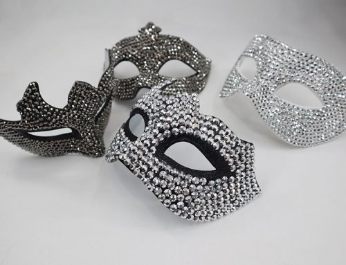 Venetian Masquerade Diamond-Encrusted Rhinestone Mask For Men