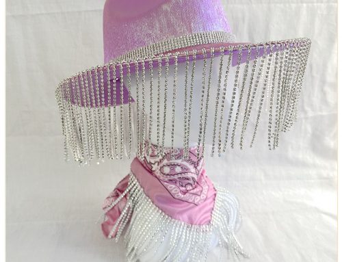 Pink Feather Rhinestone Cowgirl Hat – Party Cowboy Cap for Women