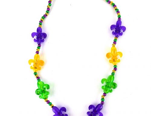 Customized Fleur de Lis Bead Necklace