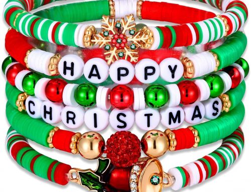 Merry Christmas Multilayer Beaded Bracelet for Women