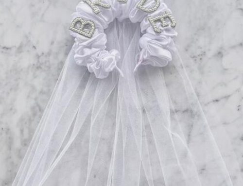 Bride To Be Pearl Letter Headband with Veil