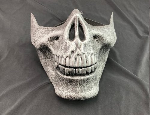 Half Skull Zombie Face Mask