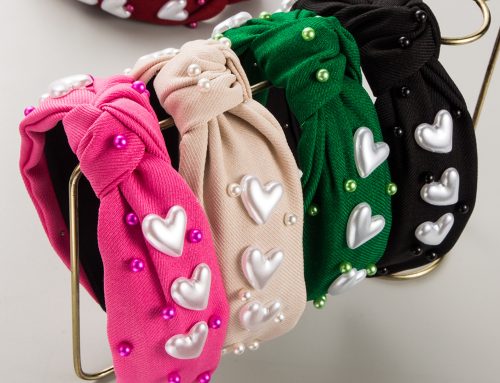 Valentine’s Rhinestone Braided Headbands