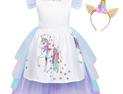 Girls’ Unicorn Princess Dress with Headdress