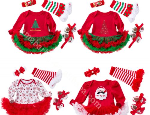 Newborn Baby Girl 1st Christmas Outfit