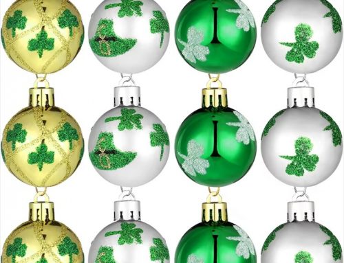 St. Patrick’s Day Shamrock Ball Ornaments