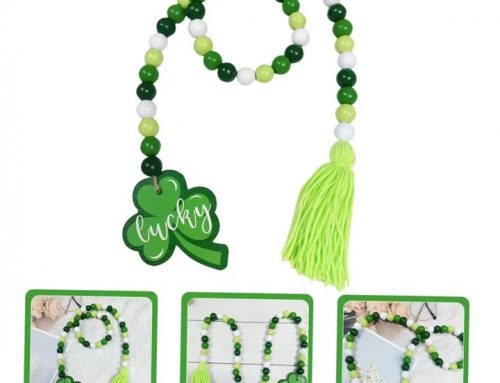 St. Patrick’s Day Shamrock Tassel Beads